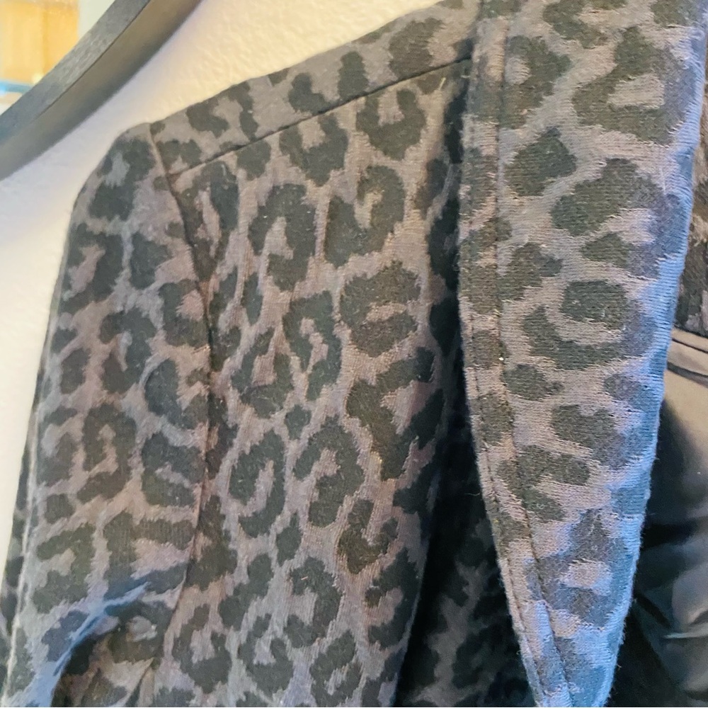 Calvin Klein Leopard Print Flutter Open Cardigan - image 4